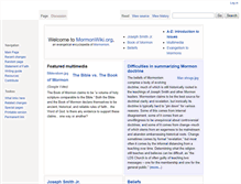 Tablet Screenshot of mormonwiki.org
