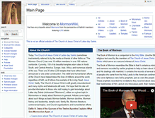 Tablet Screenshot of mormonwiki.com